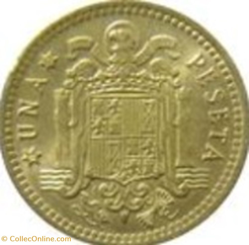 1 Peseta Espagne 1975 (78) monnaies monde 1 peseta espagne 1975 78