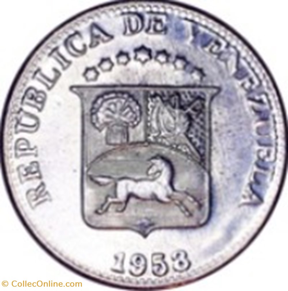monnaies monde 5 centimos venezuela 1965