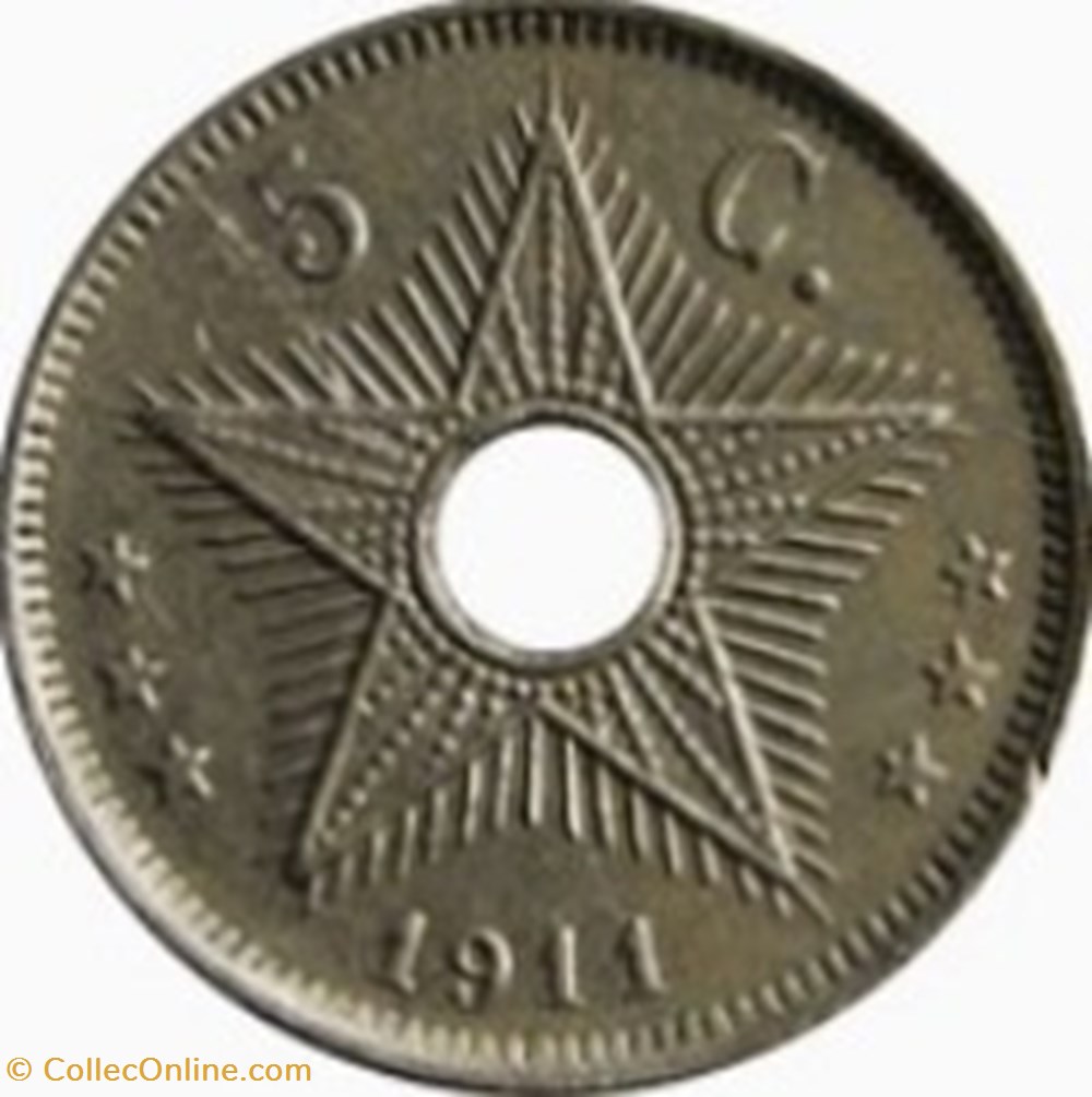 5 centimes - Albert I Congo Belge- 1926 monnaies monde 5 centimes albert i congo belge 1926