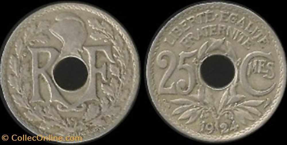 25 Centimes Lindauer 1929 monnaies 25 centimes lindauer 1929