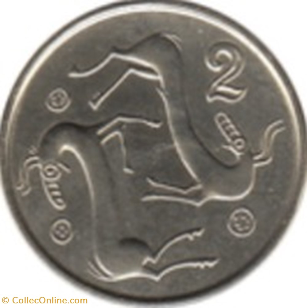 2 cents Chypre 1996 monnaies monde 2 cents chypre 1996