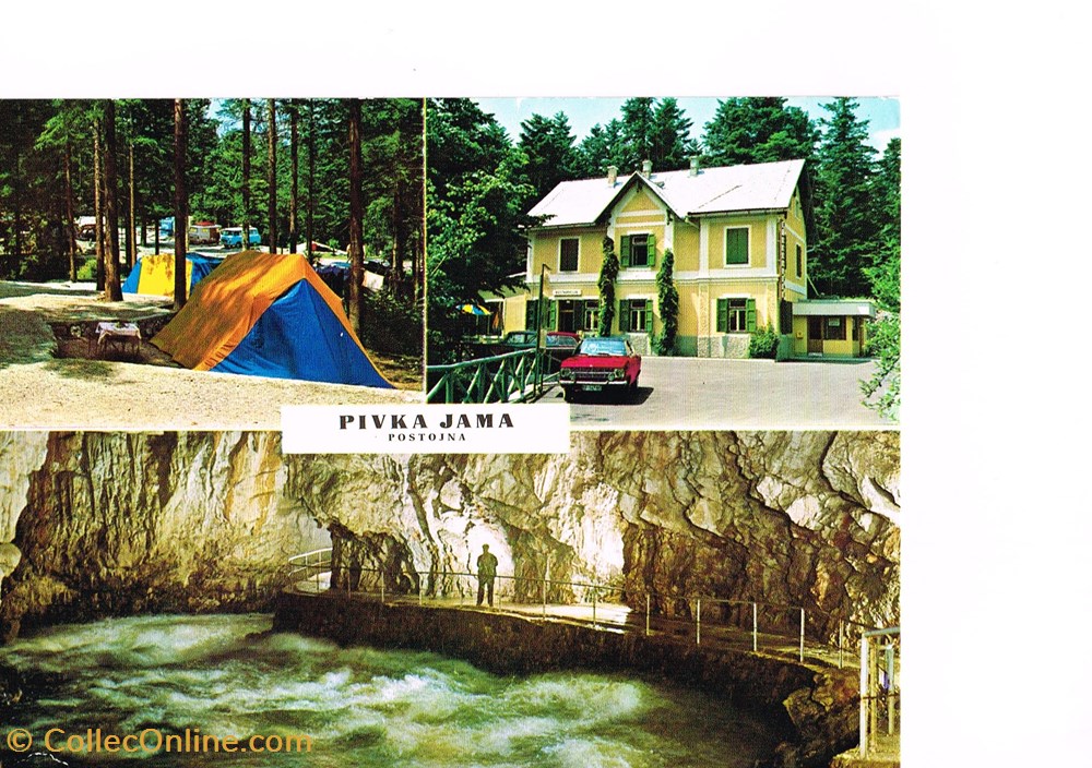 cartes postales slovenie pivka jama grotte