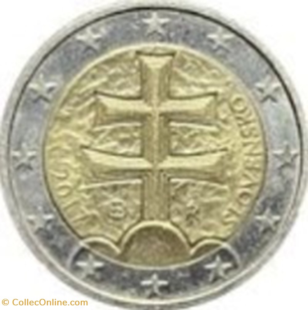 2 Euros-Slovaquie 2009 monnaies 2 euros slovaquie 2009