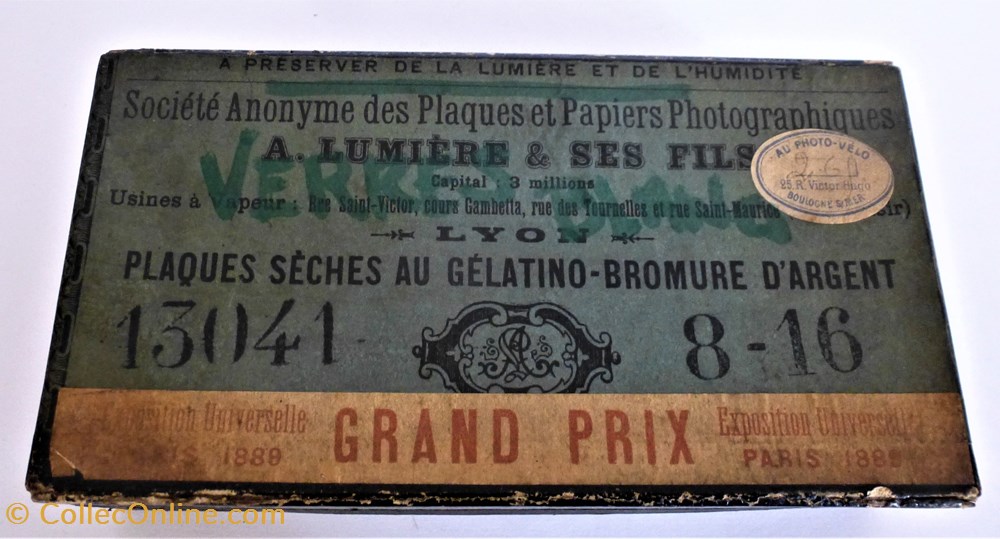 appareils camescopes accessoires boite de plaques photographiques au gelatino bromure argent negatifs presents