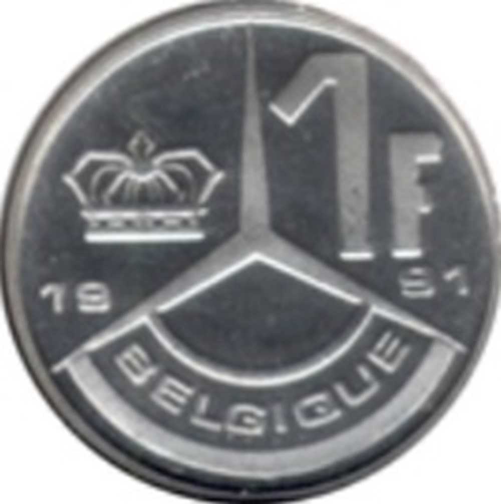 1 Franc Belgique 1989 monnaies monde 1 franc belgique 1989
