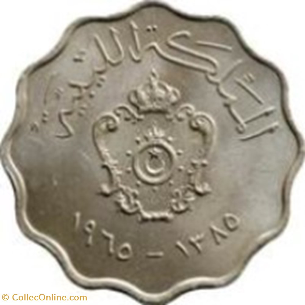 50 millièmes - Idris I 1965 Lybie monnaies monde libye 50 milliemes idris i 1965 lybie
