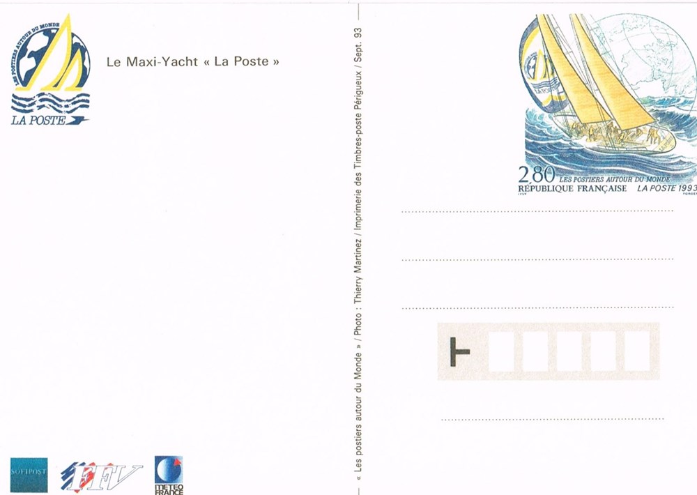 timbres europe carte poste les postiers autour du monde yt n 2831 cp2