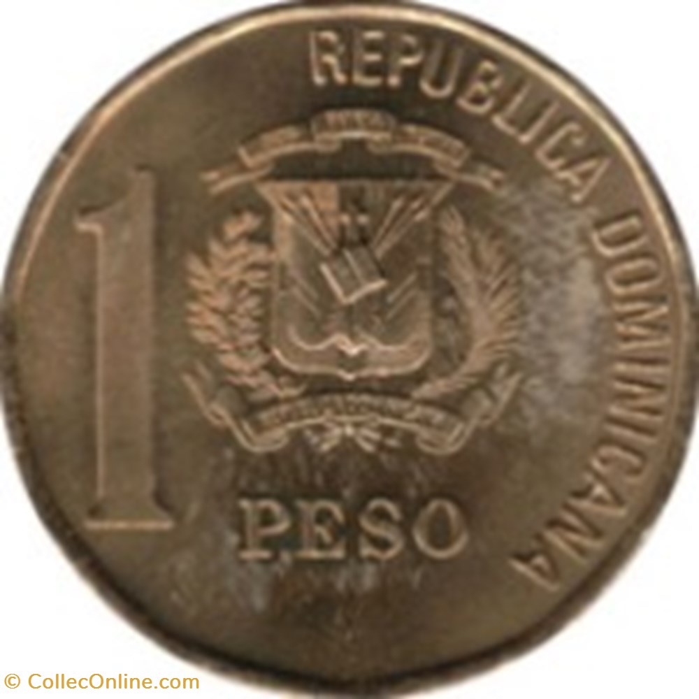 1 peso république Dominicaine 1991 monnaies monde 1 peso republique dominicaine 1991