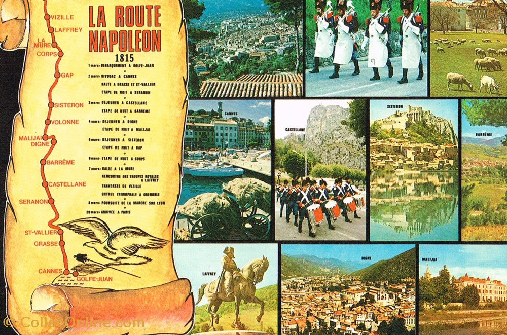 cartes postales france alpes maritimes la route napoleon