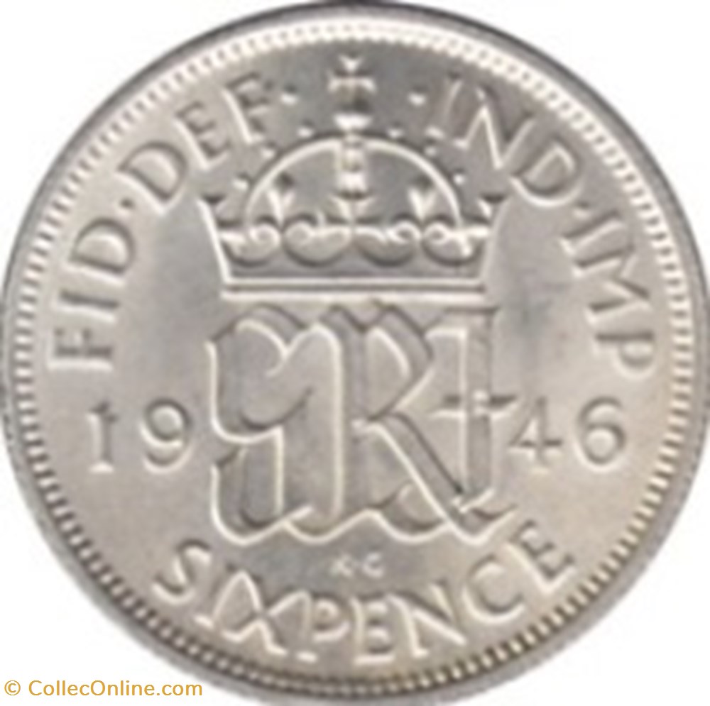 6 Pence Angleterre George VI 1942 monnaies monde royaume uni 6 pence angleterre george vi 1942