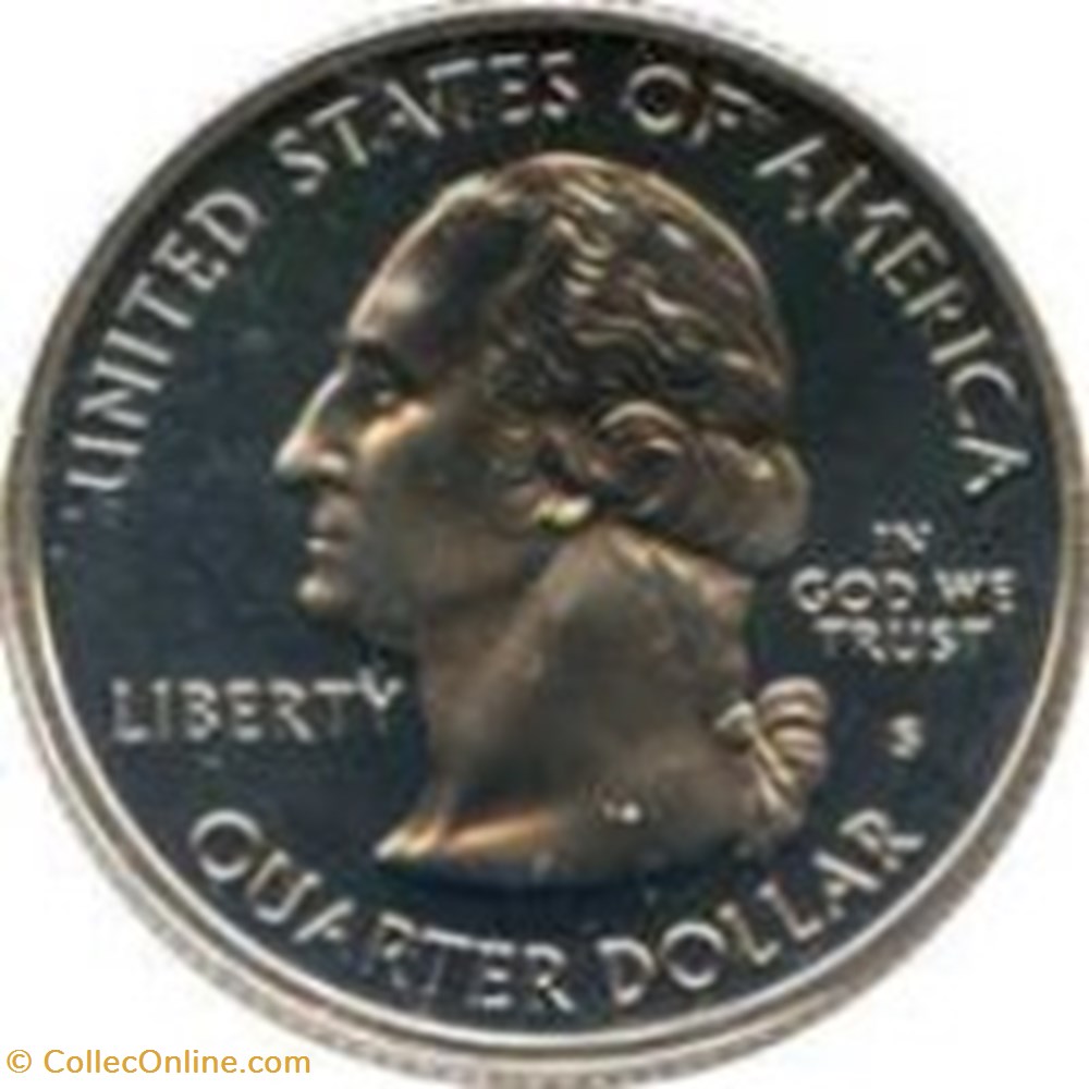 Etats Unis-¼ Dollar "Quarter Vermont" 2001 P monnaies monde etats unis dollar quarter vermont 2001 p