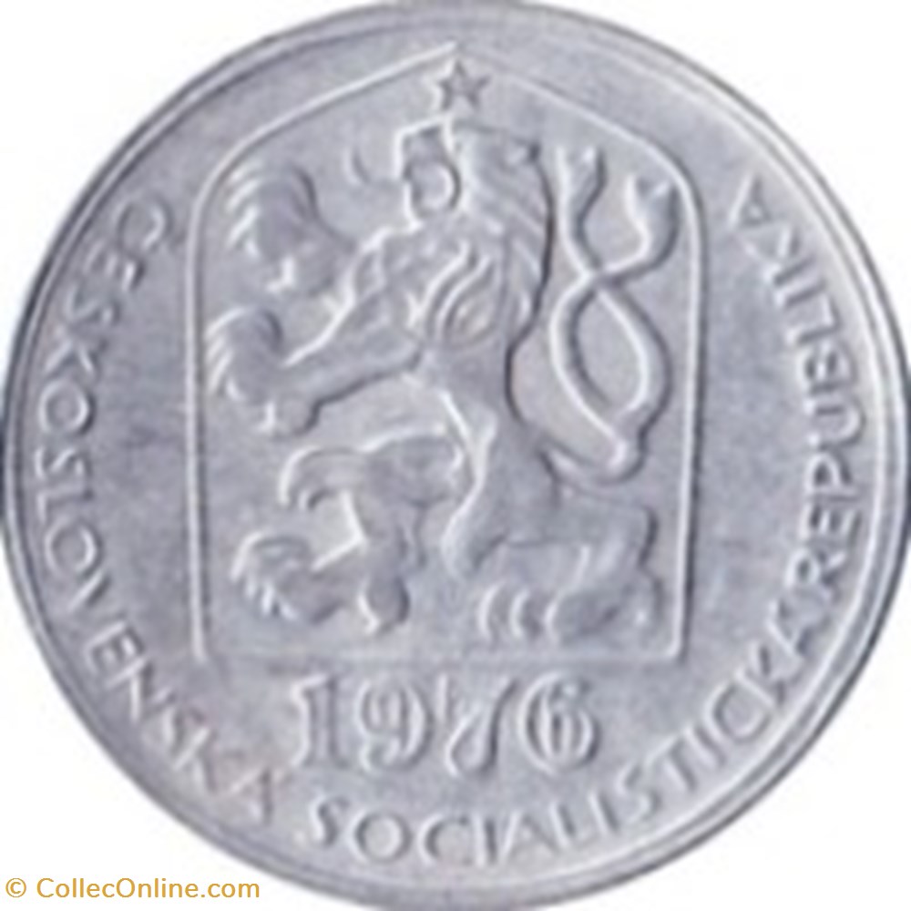 10 haléřů Tchécoslovaquie 1976 monnaies monde 10 haleru tchecoslovaquie 1976