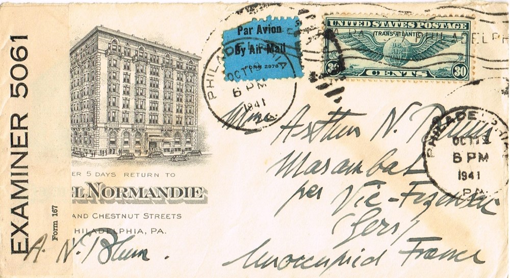 documents anciens autres etats unis philadelphia correspondance ar