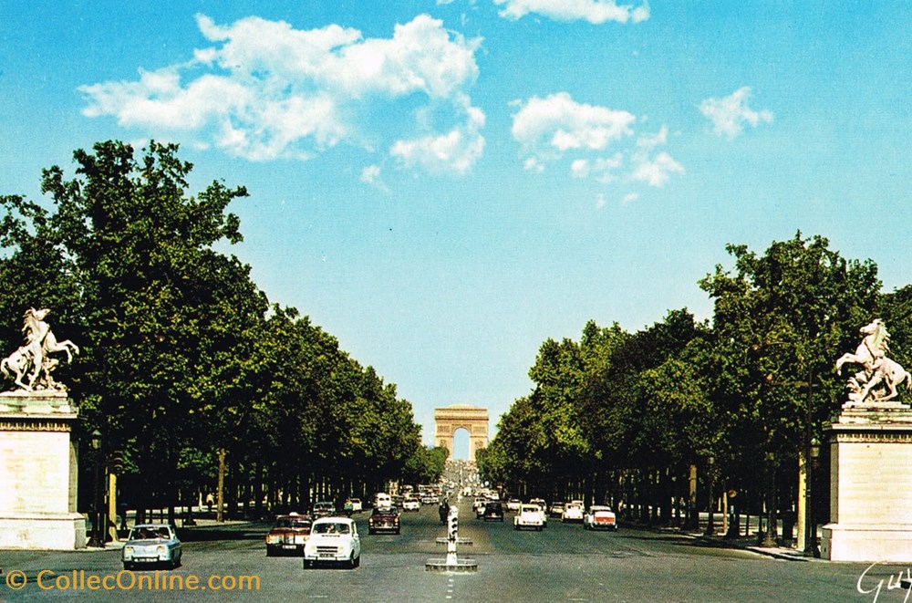 cartes postales france paris champs elysee
