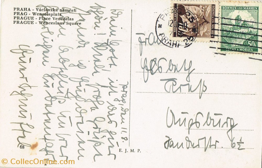 Tchécoslovaquie-Prague cartes postales tchecoslovaquie prague