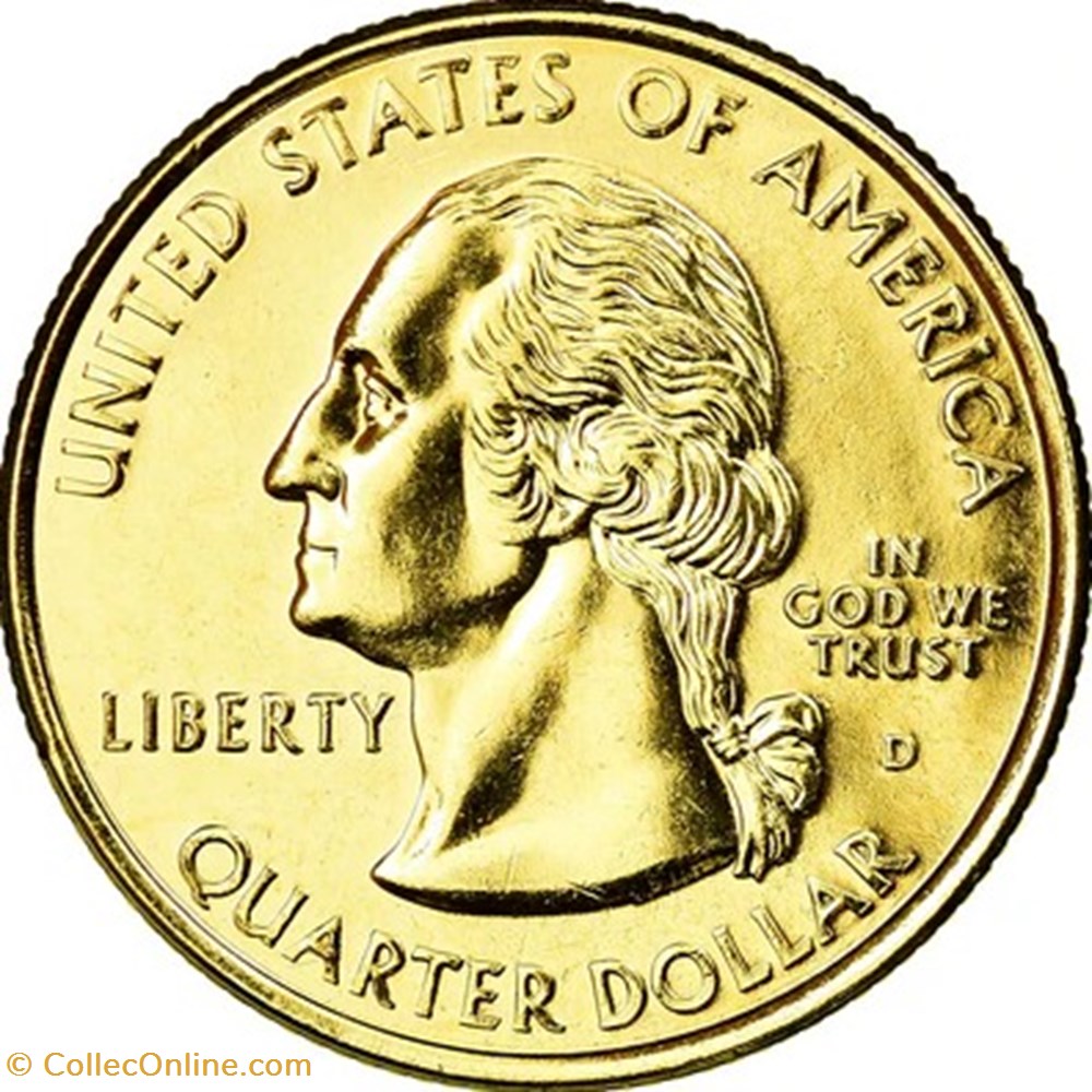 Etats Unis-¼ Dollar "Quarter Delaware" 1999 D monnaies monde etats unis dollar quarter delaware 1999 d