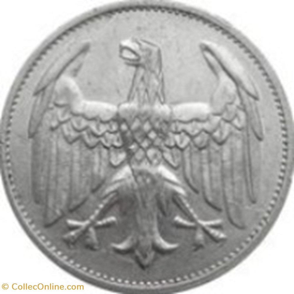 3 mark Allemagne 1922 (A) monnaies monde 3 mark allemagne 1922 a