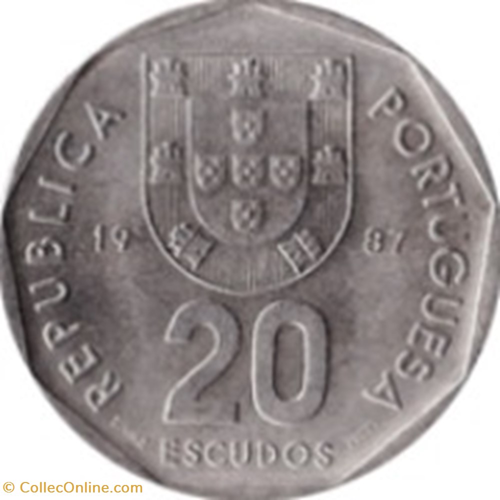 20 Escudos Portugal 1987 monnaies monde 20 escudos portugal 1987