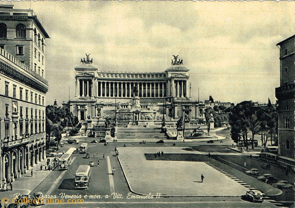 Italie-Rome-Place Vénézia cartes postales italie rome place venezia