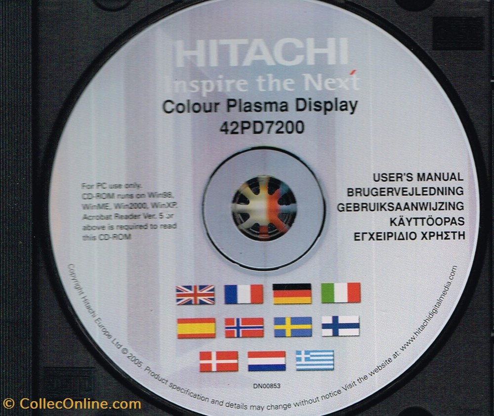 Hitachi-Color Plasma 42PD7200 informatique logiciels hitachi color plasma 42pd7200