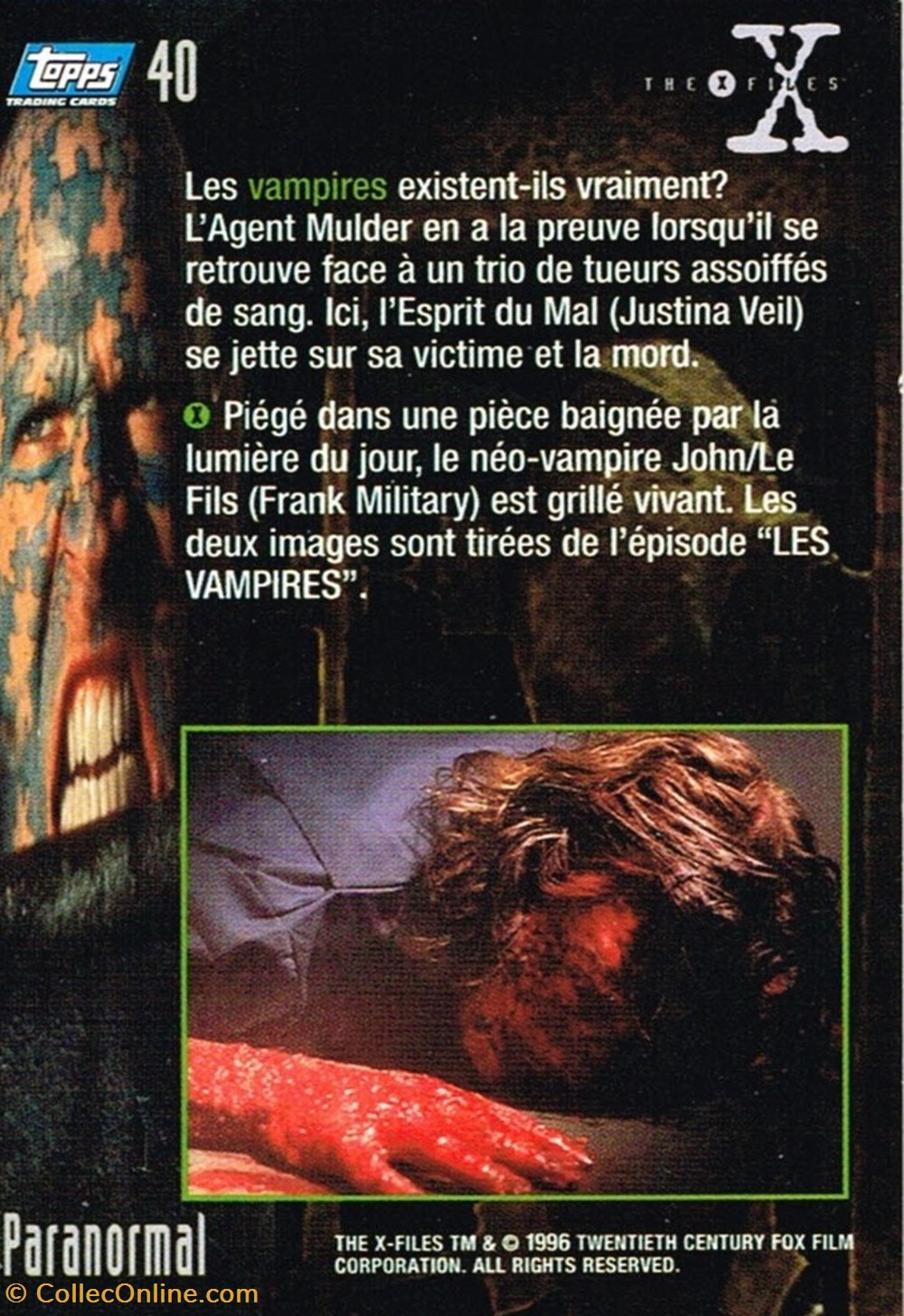 cinema series x files n 40 topps