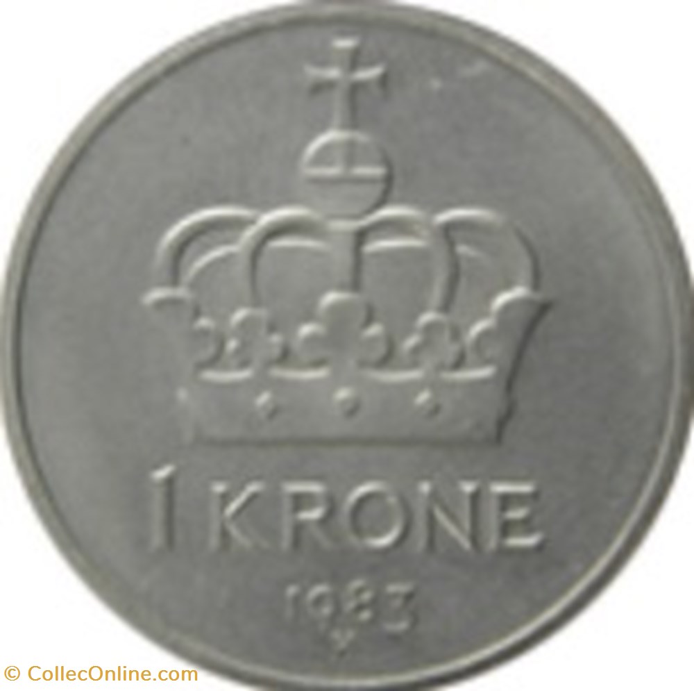 1 couronne Norvège 1974 monnaies monde 1 couronne norvege 1974