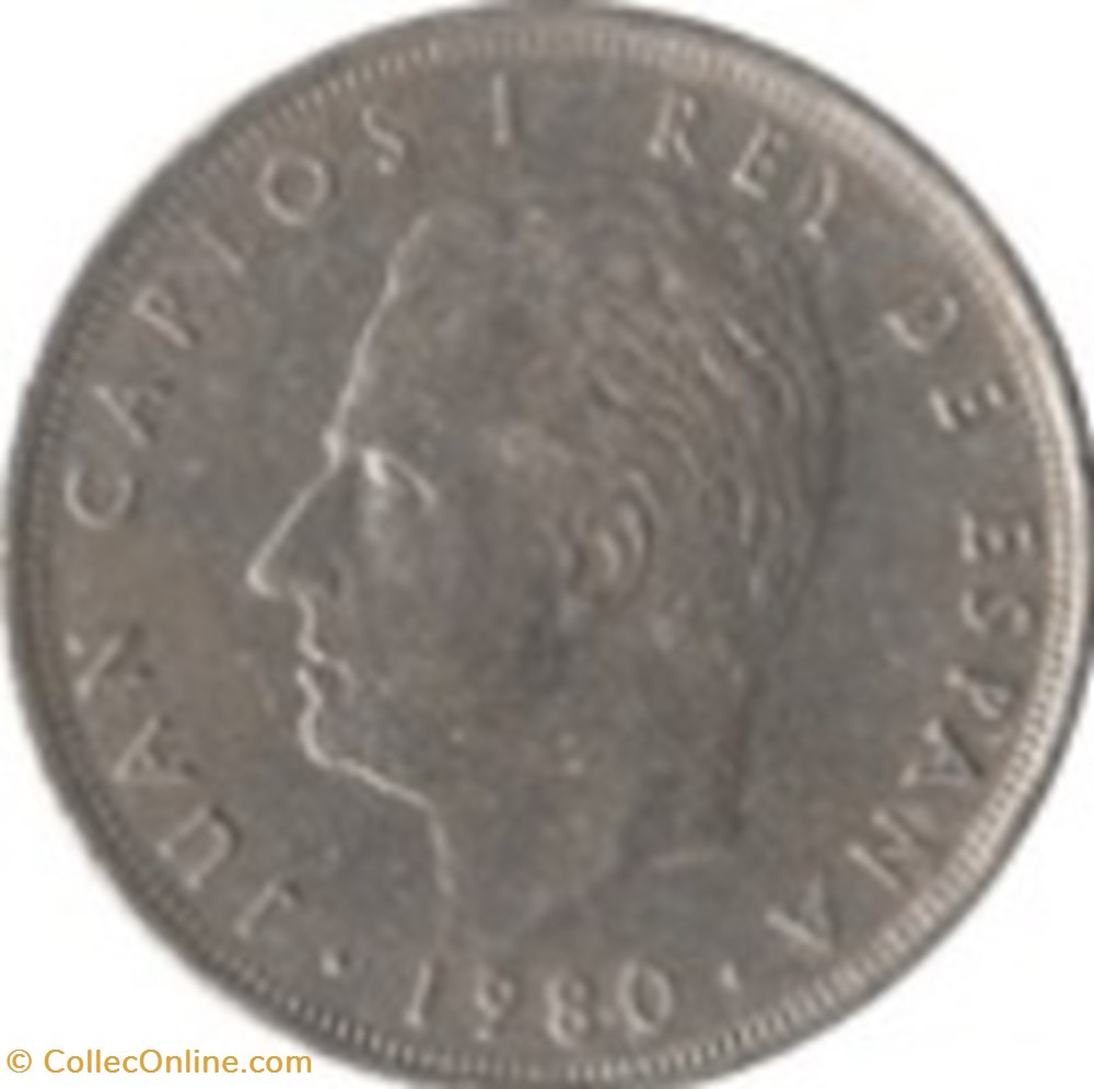 25 Pesetas Espagne 1980 (82) monnaies monde 25 pesetas espagne 1980 82