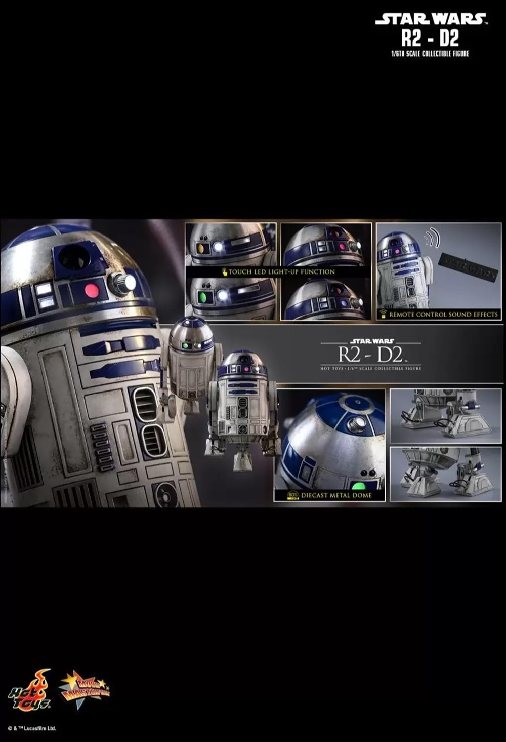 figurines cinema star wars r2 d2 mms380
