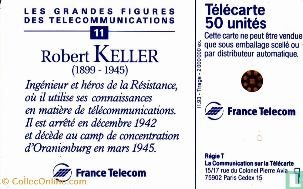 divers telecartes cartes telephoniques france robert keller schlumberger 05an