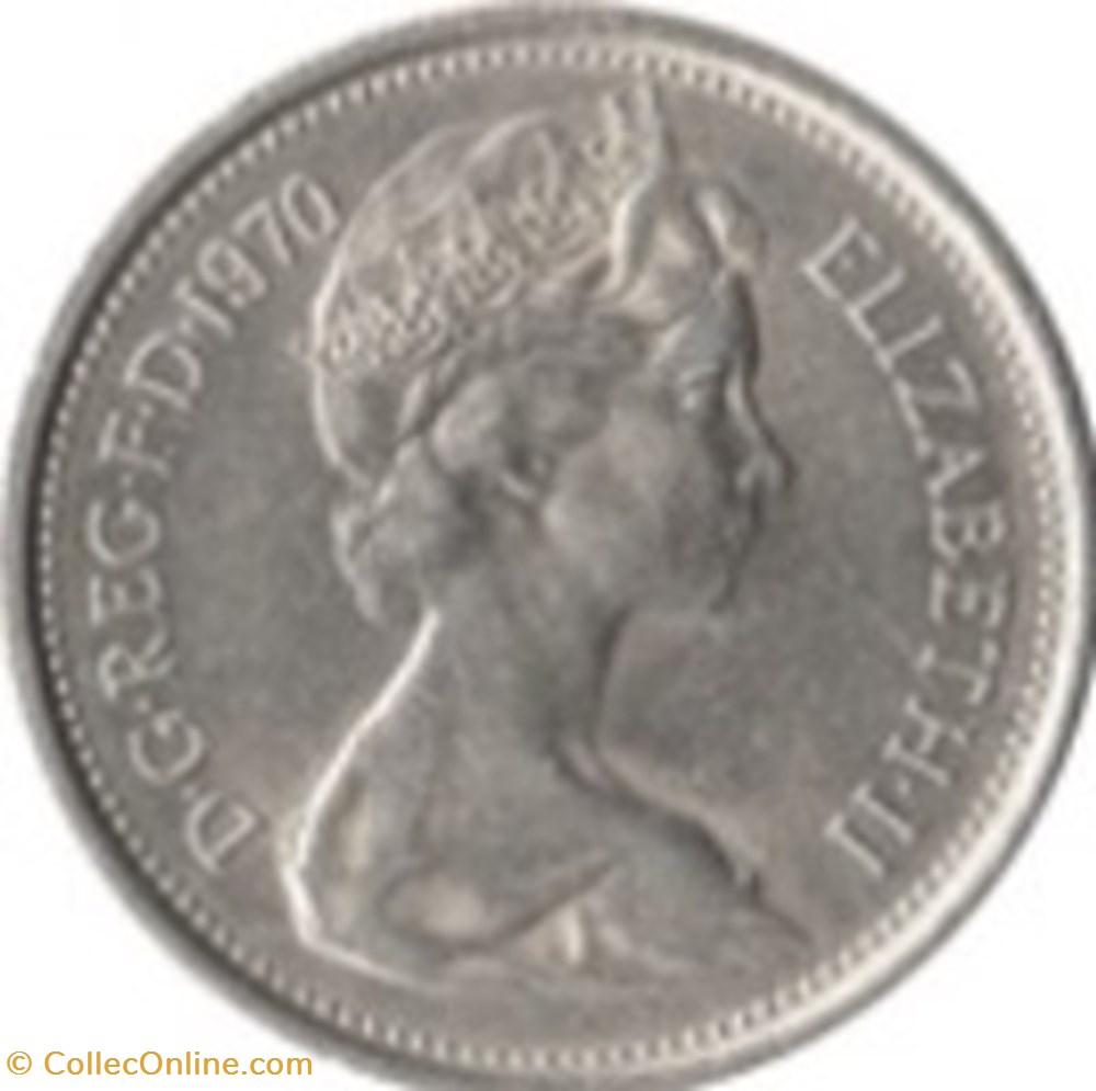 5 Pence Elizabeth II 1971 monnaies monde royaume uni 5 pence elizabeth ii 1971