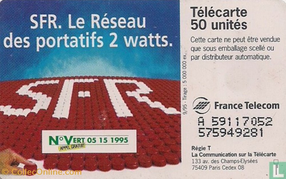 France- SFR- Solaïque 03 (1990) divers telecartes cartes telephoniques france sfr solaique 03 1990