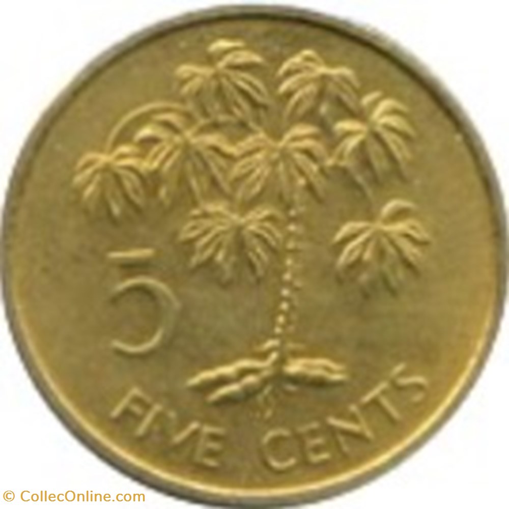 5 cents Seychelles 1995 monnaies monde 5 cents seychelles 1995