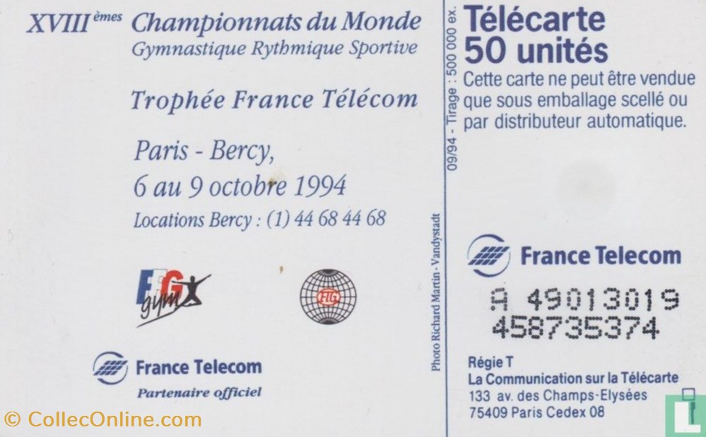 divers telecartes cartes telephoniques france bercy 1994 solaic 06 1993
