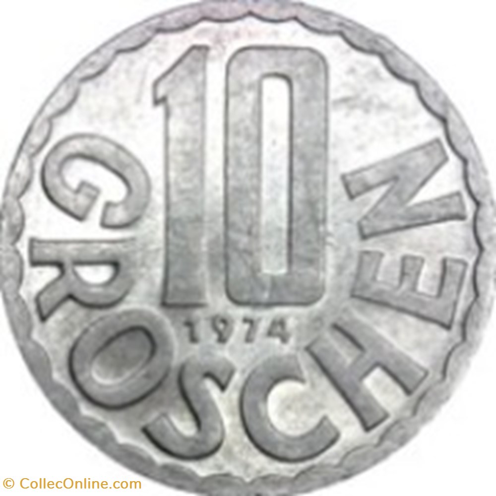 10 Groschen Autriche 1986 monnaies monde 10 groschen autriche 1986