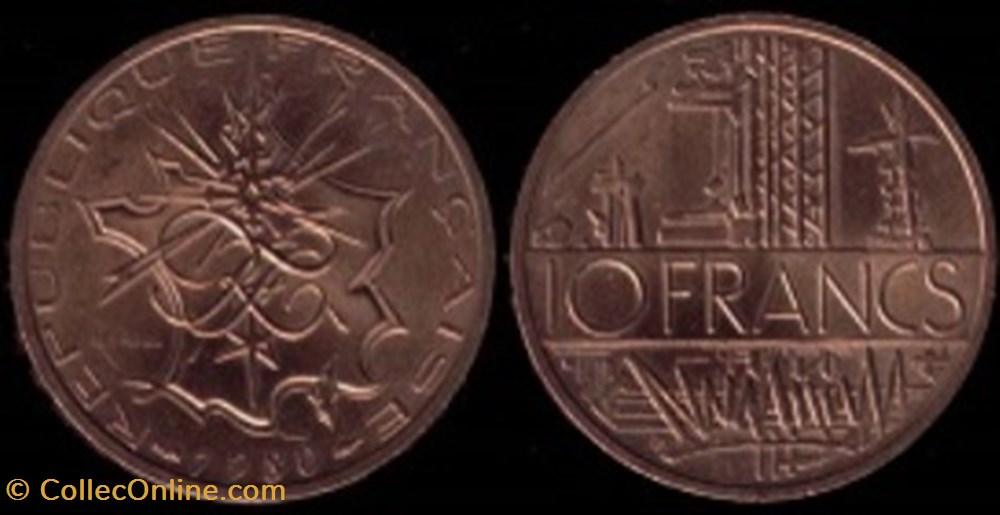 10 Francs Mathieu 1984 monnaies 10 francs mathieu 1984