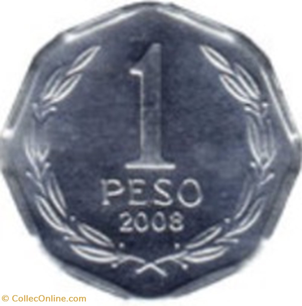 1 peso Chili 1992 monnaies monde 1 peso chili 1992