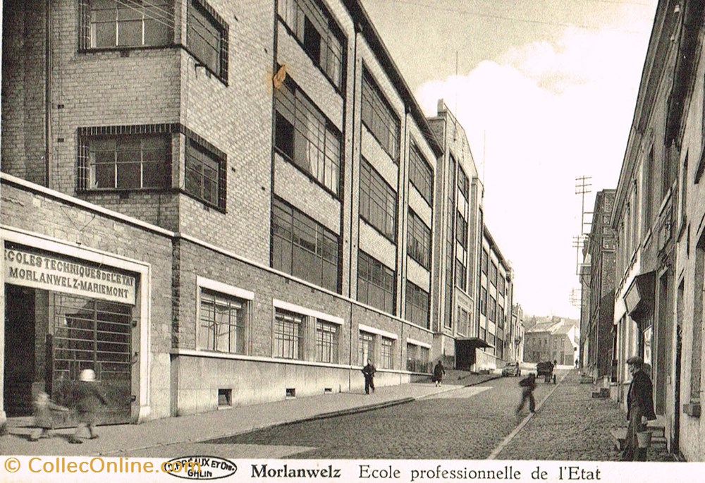 cartes postales belgique morlanwelz ecole professionnelle de etat
