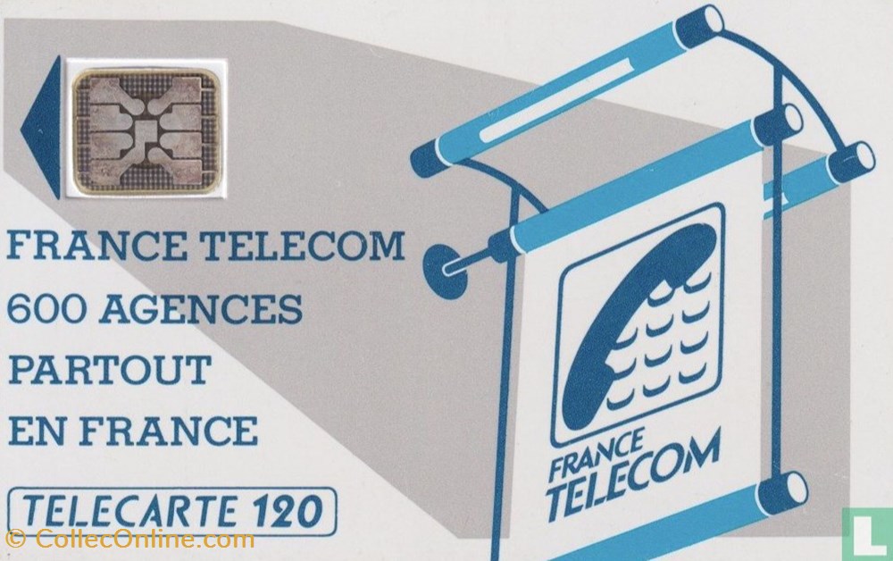 divers telecartes cartes telephoniques france 600 agences partout en france schlumberger 04an