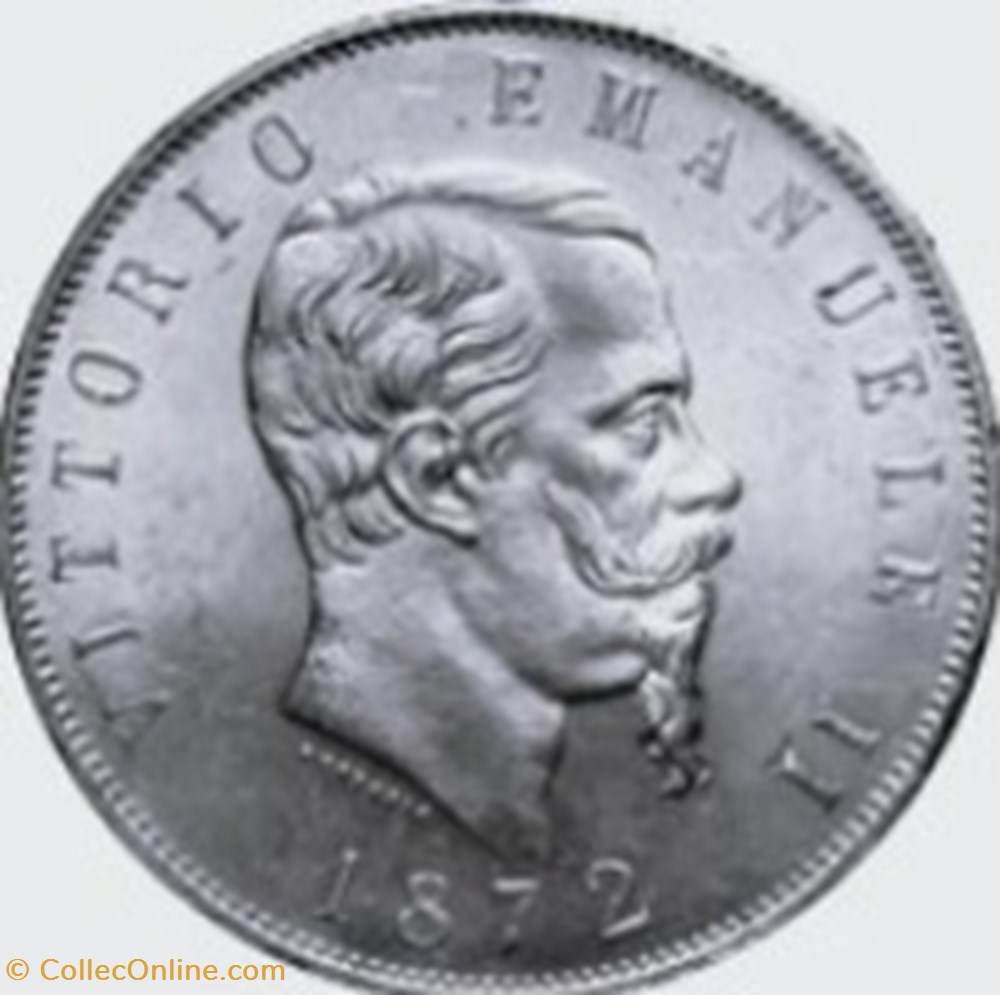 5 lires Victor-Emmanuel II 1877 R monnaies monde italie 5 lires victor emmanuel ii 1877 r