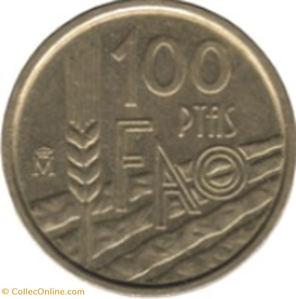 100 pesetas FAO Espagne 1995 monnaies monde 100 pesetas fao espagne 1995