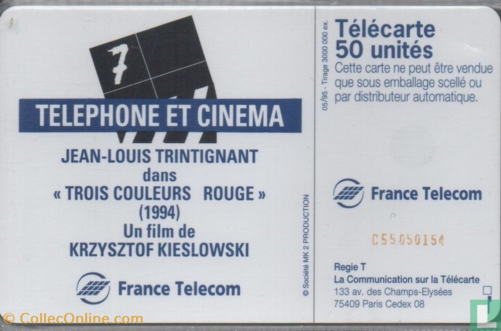France-Jean Louis Trintignant- Schlumberger 07.1 (1992) divers telecartes cartes telephoniques france jean louis trintignant schlumberger 07 1 1992
