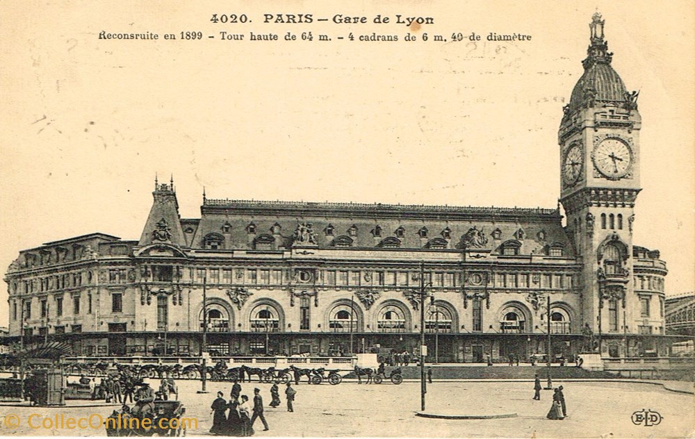 cartes postales france paris gare de lyon
