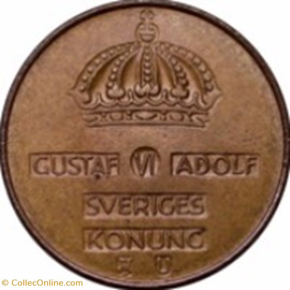 5 öre Gustaf VI Adolf Suède 1967 monnaies monde 5 ore gustaf vi adolf suede 1967