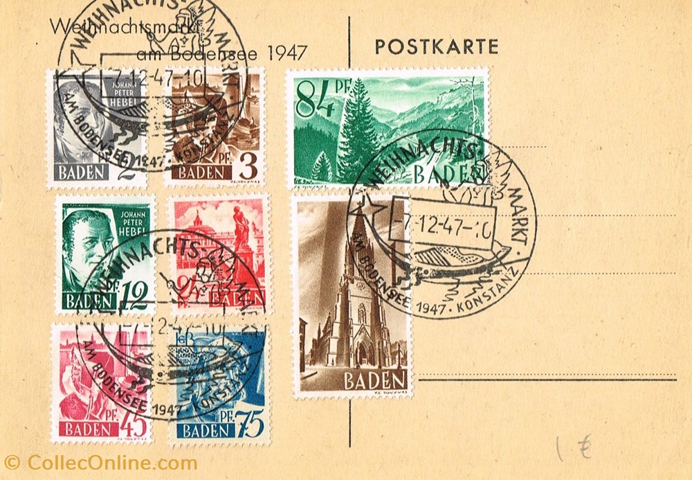 cartes postales allemagne cp timbres