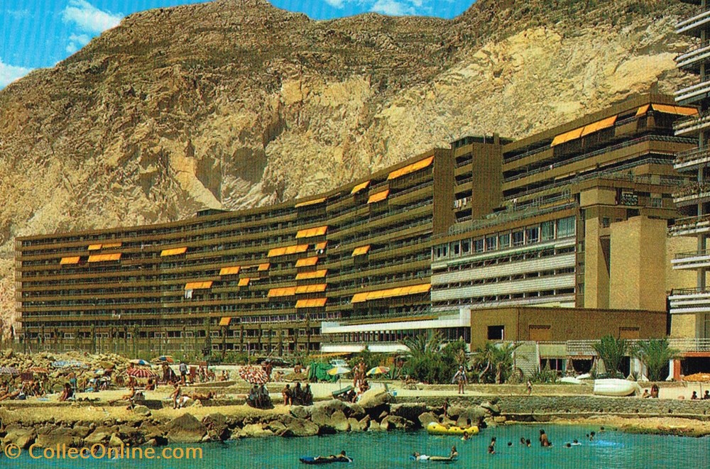 cartes postales espagne alicante plage de la albufereta
