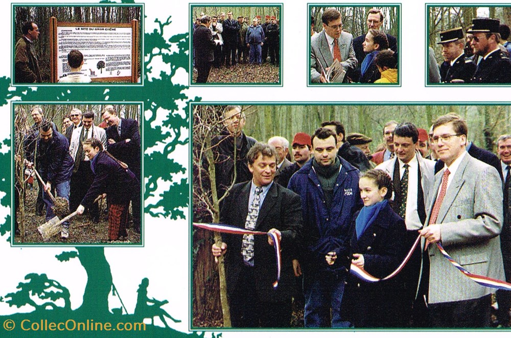 cartes postales france nord phalempin 16 mars 1997 plantation du nouveau chene