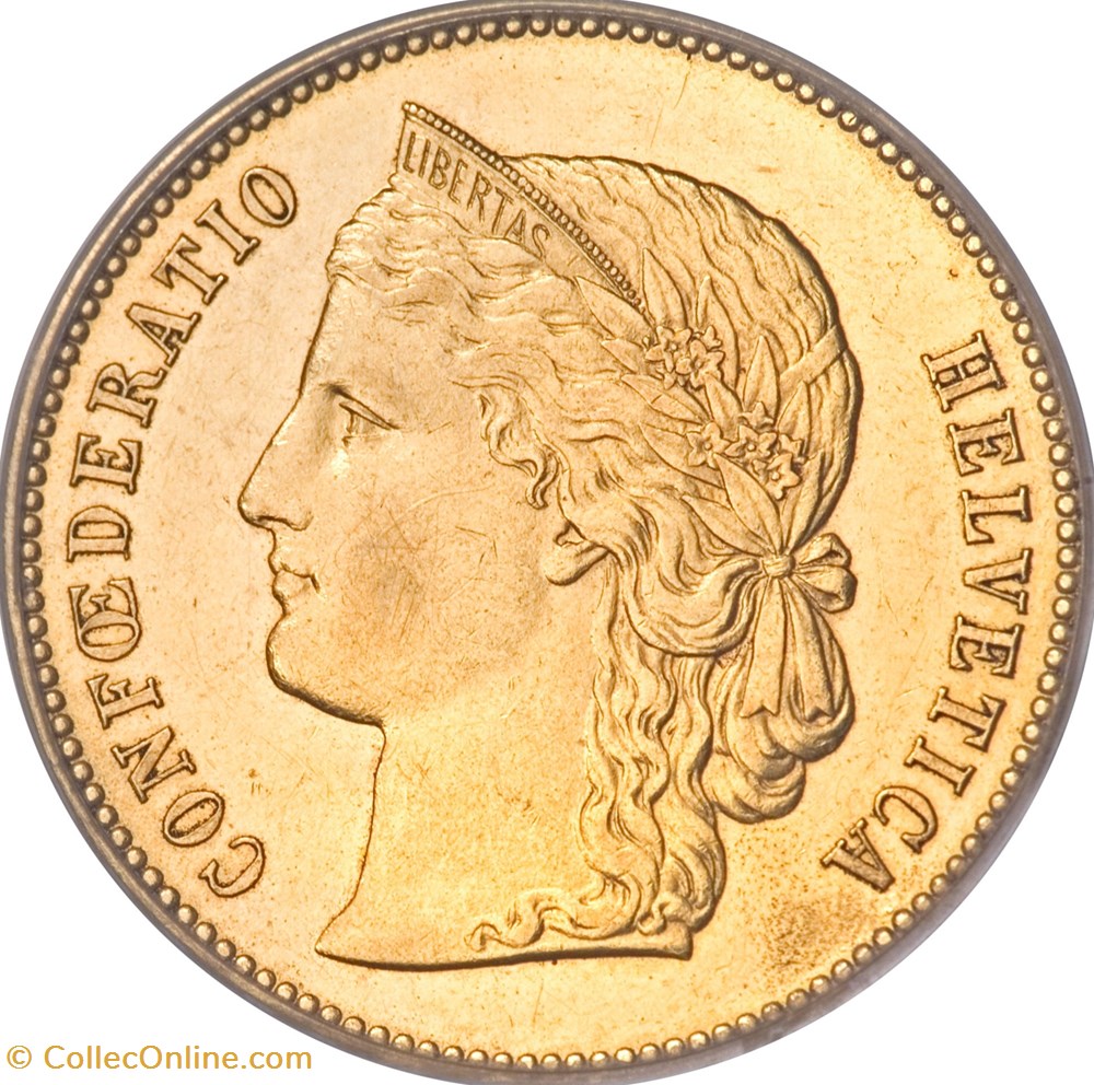 Suisse-20 Francs Helvetia 1896 B monnaies monde suisse 20 francs helvetia 1896 b