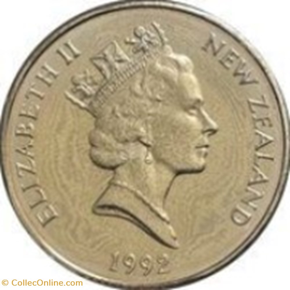 1 dollar - Elizabeth II 1990 New Zélande monnaies monde nouvelle 1 dollar elizabeth ii 1990 new zelande