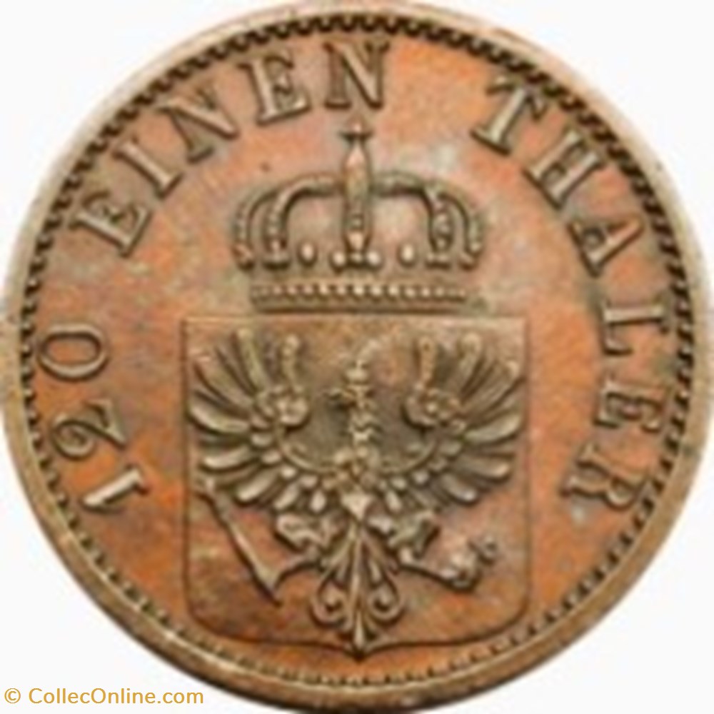 3 pfenninge - Wilhelm I - Allemagne (Prusse) 1867 A monnaies monde 3 pfenninge wilhelm i allemagne prusse 1867 a