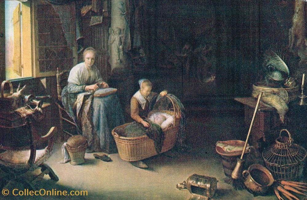 Pays-Bas-La Hague-Gérard Dou-La mère Jeune cartes postales pays bas la hague gerard dou la mere jeune